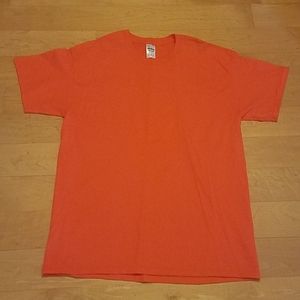 New Mens Orange Tshirt L
